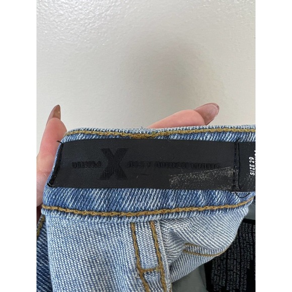 X Alexander Wang Denim Jeans Womens Size 29 Light Wash Skinny Blue Mid Rise - Picture 9 of 11